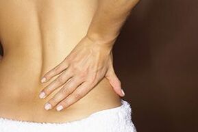 Dolore lombare, sintomo di osteocondrosi