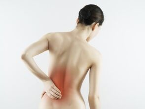 Dolore lombare dovuto all'osteocondrosi